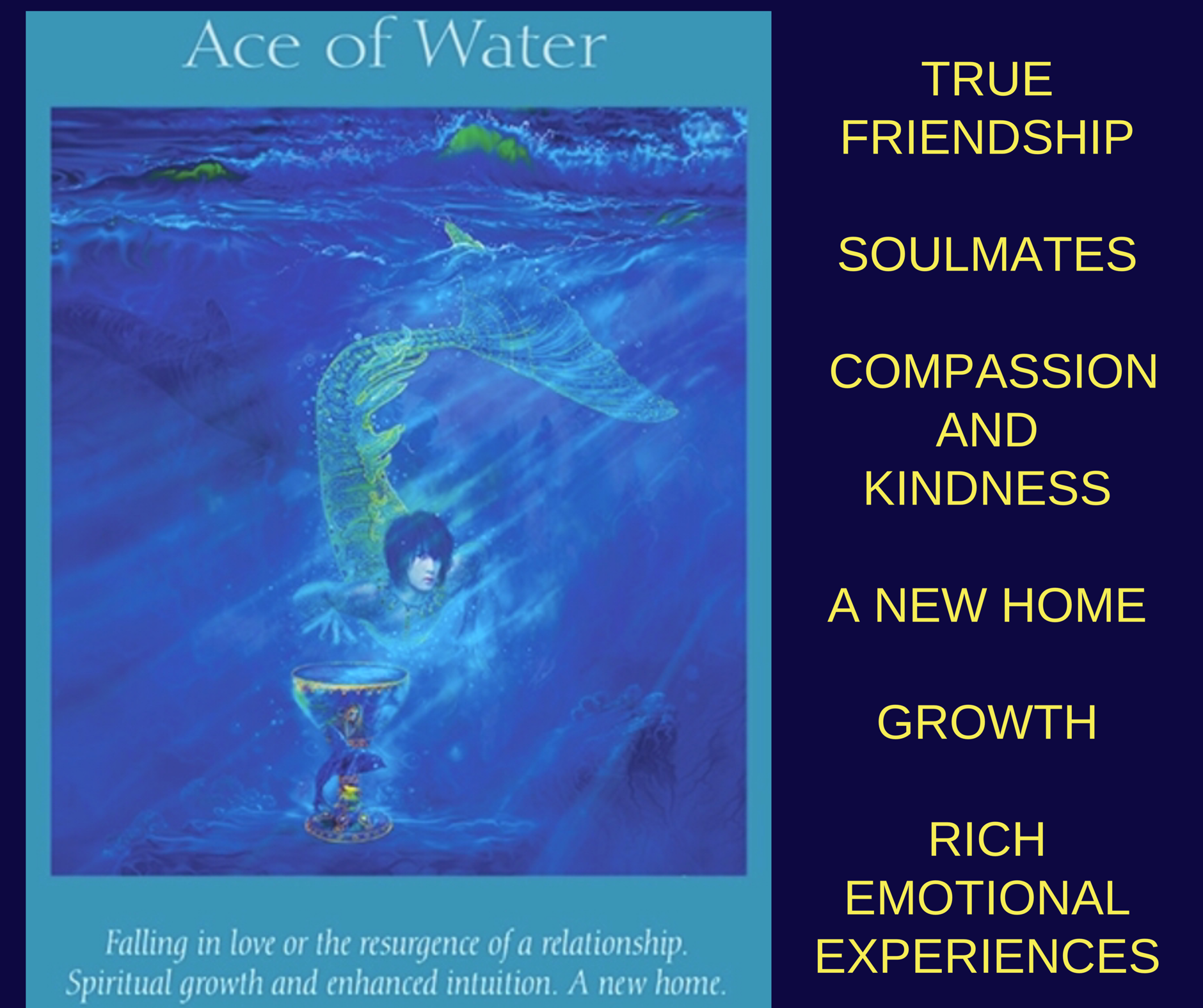 Ace of Water Angel Tarot Card